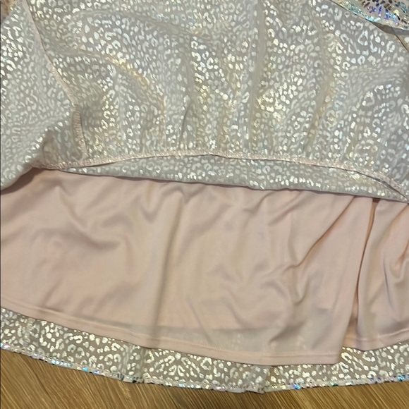 Adrienne Iridescent cheetah print maxi Dress medium new. Lined. - Picture 5 of 6